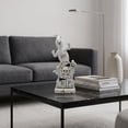 thumbnail image 4 of Halloween Spooky Ghost Skeleton Figurine, White-c Resin Ghost Statue with Seated Skeleton Ghost Skull, Mini Ghost Decor for Halloween Decorations, Indoor Tabletop Home Decor, 4 of 6