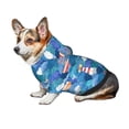 thumbnail image 6 of Uemuo Watercolor Ships for Winter Dog Hoodie Sweatshirts with Pockets Warm Dog Clothes for Small Dogs Chihuahua-Medium, 6 of 8