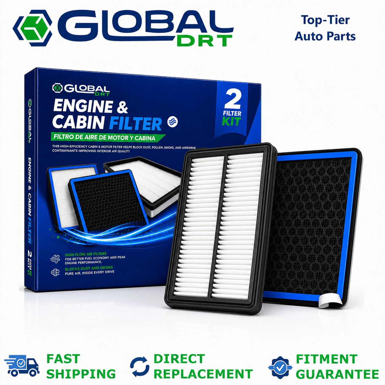 Top-Tier Engine & Cabin Air Filter Set for KIA SORENTO 2021 - 2025 2.5L LX SX X