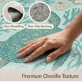 thumbnail image 6 of ODIKA 2'x3' Washable Accent Rug Pet Friendly, Bedside Mat Nautical Marine Wildlife Round Jellyfish Coral Door Turtle Ocean Playful for Bedroom, Nursery, RV, 6 of 7