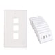 thumbnail image 2 of Cable Matters, placa de pared con conector Keystone Cat5e y Cat6 de 3 puertos de perfil bajo, paquete de 10 en blanco, 2 of 2