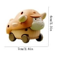 thumbnail image 5 of Konghyp Mini Toy Press Car – Cute Little Animals Car for 1-3 Years Old – Perfect Early Education and Birthday Gift for Toddlers, Cows, 5 of 7