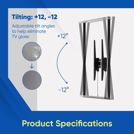 ONN TILTING TV WALL MOUNT FOR 19″ TO 50″ TVS, UL LISTED, UP TO 12° TILTING