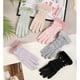 thumbnail image 4 of Guantes cálidos de moda para otoño e invierno para mujer, de terciopelo, acolchados, para deportes al aire libre, a prueba de viento, con pantalla táctil, 4 of 5