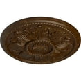 thumbnail image 3 of Ekena Millwork 18"OD x 1 3/4"P Edinburgh Ceiling Medallion (Fits Canopies up to 5 1/4"), Hand-Painted Root Beer Crackle, 3 of 6