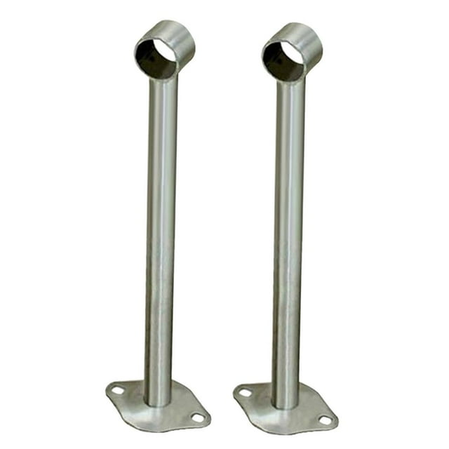 Soporte de barra de tubo de armario Baoblaze Acero inoxidable 2 uds 300mm