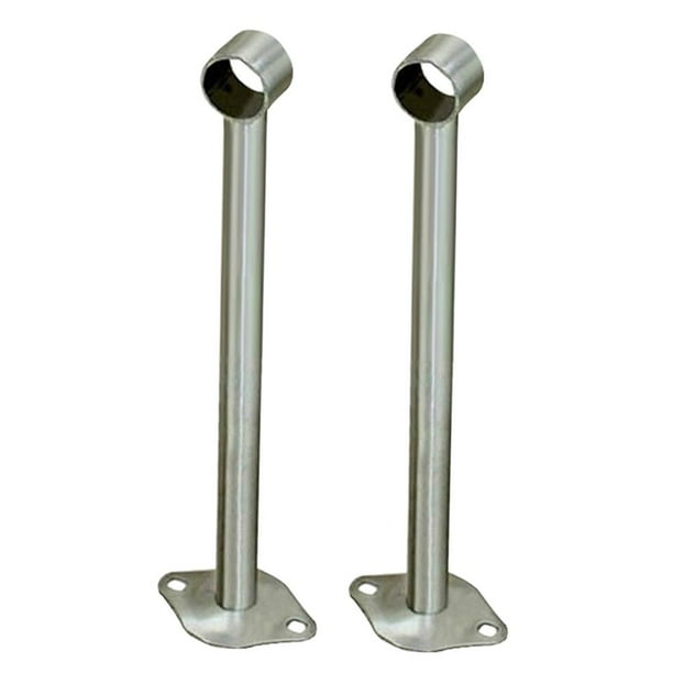 2 soportes de acero inoxidable para palanca de armario, soporte para cortina 300mm