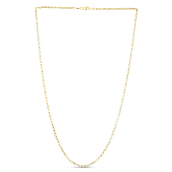JewelStop 14k Yellow Gold 16in 2.3mm Classic Rolo Chain with Lobster Clasp