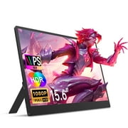 RNRUO 15.6" Portable Monitor, Ultra Slim 1920x1080 IPS FHD Display with Magnetic Stand for Laptop PC Phone Mac Xbox PS5