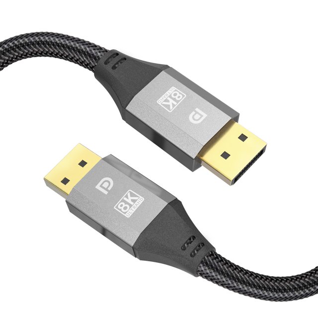 8k PC Converter Computer Accessories DisplayPort Cable For Monitor Nylon Braided