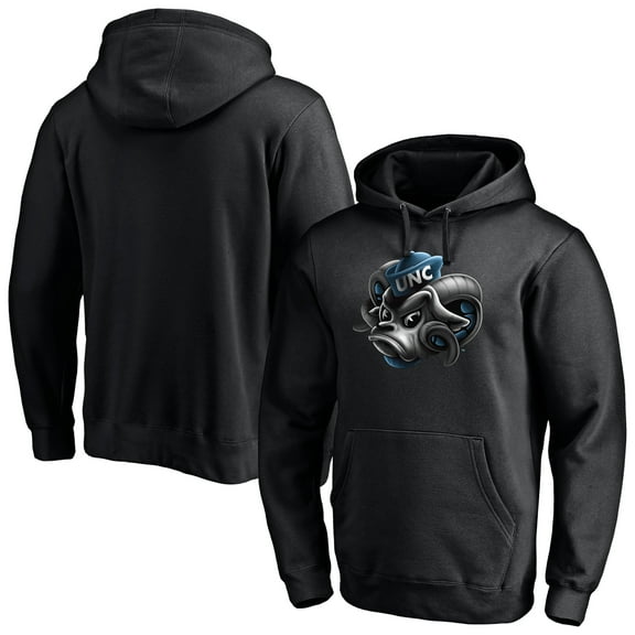 Men's Black North Carolina Tar Heels Midnight Mascot Pullover Hoodie