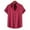 Red, variant on Patlollav Mens Tops Summer Short Sleeve Casual Solid Color Button-Up Shirts