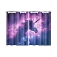 thumbnail image 3 of MKHERT Unicorn Window Curtain Kitchen Curtain 26x39 inch,Two Piece, 3 of 3