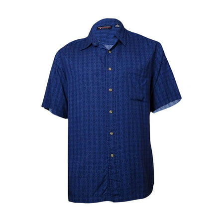 Roundtree & Yorke Men's Patterned Button-Up Shirt - Walmart.com