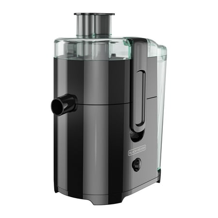 BLACK+DECKER Fruit and Vegetable Juice Extractor with Space Saving Design, Black,
