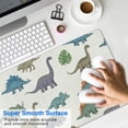 thumbnail image 4 of Long Mouse Pads for Desk,LightColor Cartoon Dinosaurs Leaves Desk Mats on Top Of Desks, Desk Mouse Pad Extra Large with 3mm Non-Slip Base and Stitched Edge for Gaming,Work,Home 31.5"x11.8", 4 of 5