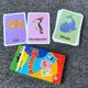 thumbnail image 4 of Tarjetas de cognición Montessori de doble cara para niños, juguetes educativos para niños pequeños, partes del cuerpo, frutas y animales, 36 piezas, 4 of 5