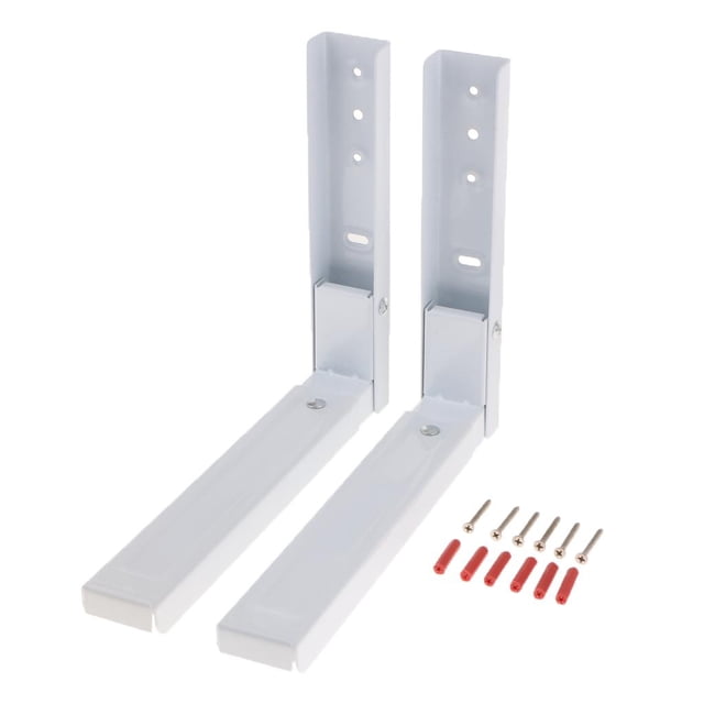 2 Pedazos Plegable Soporte de Estiramiento Estante Bastidor Horno de Microondas, Ángulo Ajustable