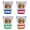 Multicolor (4-Pack), variant on Santa Fe New Mexico Design A Souvenir 2 oz Round Shot Glass Orange