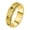 Gold, variant on Stainless Steel Women Ring with Cross Design Rotatable Stress Relief for Wedding Silver Size 10