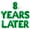 Green, variant on Letter Balloons - 8 YEARS LATER 16" Inch Alphabet Letters Foil Mylar Balloon 8th Birthday Party Banner (Blue)