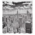 thumbnail image 3 of Ambesonne City Shower Curtain, Manhattan Urban Scenery, 69"Wx75"L, Grey, 3 of 3