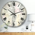 thumbnail image 2 of Designart 'Watercolor Snowflakes Ii Farmhouse Wall Clock, 2 of 4