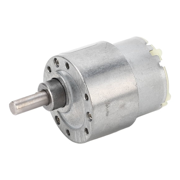 Ouitble Moteur à Engrenages DC 12V 25 TR/Min Turbine électrique Moteur à Engrenages Réduction de Vitesse Turbine Autobloquante Moteur à Engrenages à Vis sans Aile pour Machine