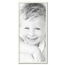 ArtToFrames 20" x 44" White Picture Frame, 20x44 inch White Wood Poster Frame (WOM-5140)