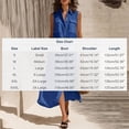 thumbnail image 3 of Admvng Dresses for Women Plus Size Textured Sleeveless Collar Casual Flowy Summer Maxi Shirt Dress, 3 of 7