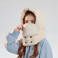 thumbnail image 3 of Viluyesy Teen Girls Trapper Hat Fleece Lined Winter Warm Hat with Ear Flaps Pull-On Design Warm Snow Hat Beige Size Free Size, 3 of 6
