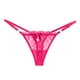 thumbnail image 1 of Braguitas tanga de encaje transparente para mujer - Cintura ajustable, detalle de lazo, sin costuras, lavado a mano, talla única para cinturas de 58-80 cm, 1 of 4