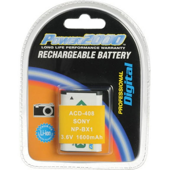 Power2000 Power2000 ACD-408 Rechargeable Battery for Sony NP-BX1