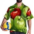 thumbnail image 4 of Fruit Men's Short Sleeve Casual Printed Button Down Beach Shirt Summer Unisex Top, 4 of 6