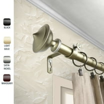 Myla 1" dia. Curtain Rod 66-120 inches - Gold