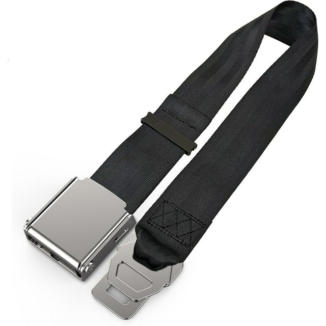 PinesC 2 in 1 Airplane Seat Belt Extender - Adjustable Length, Fits All Airlines Including 737-800/737MAX8