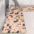 thumbnail image 2 of Kitchen Rugs Sets Of 2,Black Cute Dachshund Dog and Wine Anti Fatigue Kitchen Mat Rugs Non Slip Washable,Decorative Kitchen Floor Mats for Kitchen,Sink,Laundry,17"X47", 2 of 5