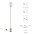 thumbnail image 2 of Logic Terrazzo Floor Lamp-EEI-5626-WHI, 2 of 7