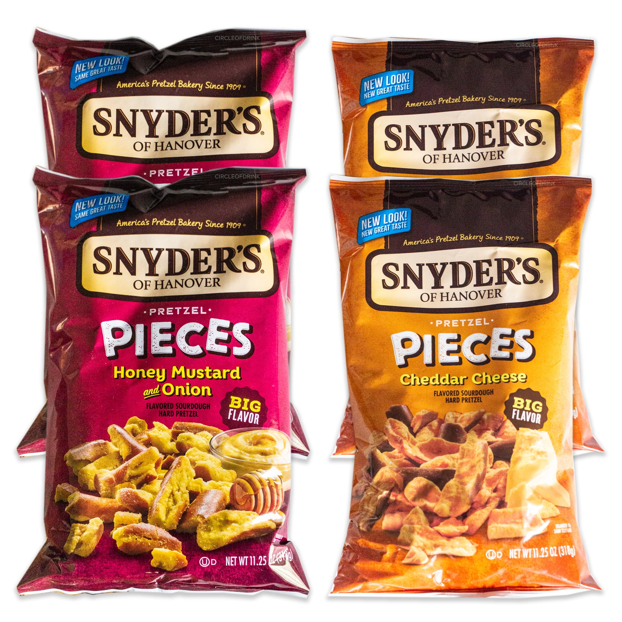 Snyder's Honey Mustard and Onion Pieces (2, 11.25oz bags) Variety