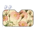 thumbnail image 1 of YFYANG Front Windshield Sun Shade, Pink Vintage Flowers Foldable Car Visor for Cars, Trucks, SUVs, Medium, 1 of 9