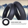 thumbnail image 3 of Minkissy Inflatable Snow Inner Tube Black Durable Winter Sled with Fast Inflation and Airtight Seal, 3 of 8