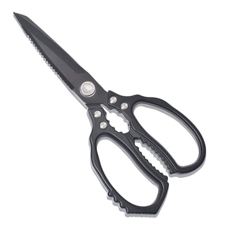 YJSStriving Heavy Duty Kitchen Shears, 4mm Thick Stainless Steel Poultry Scissors with Aluminum Alloy Handles, Multipurpose Food Cutter