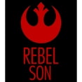 thumbnail image 2 of Toddler's Star Wars Rebel Son Logo Graphic Tee Black 5T, 2 of 3