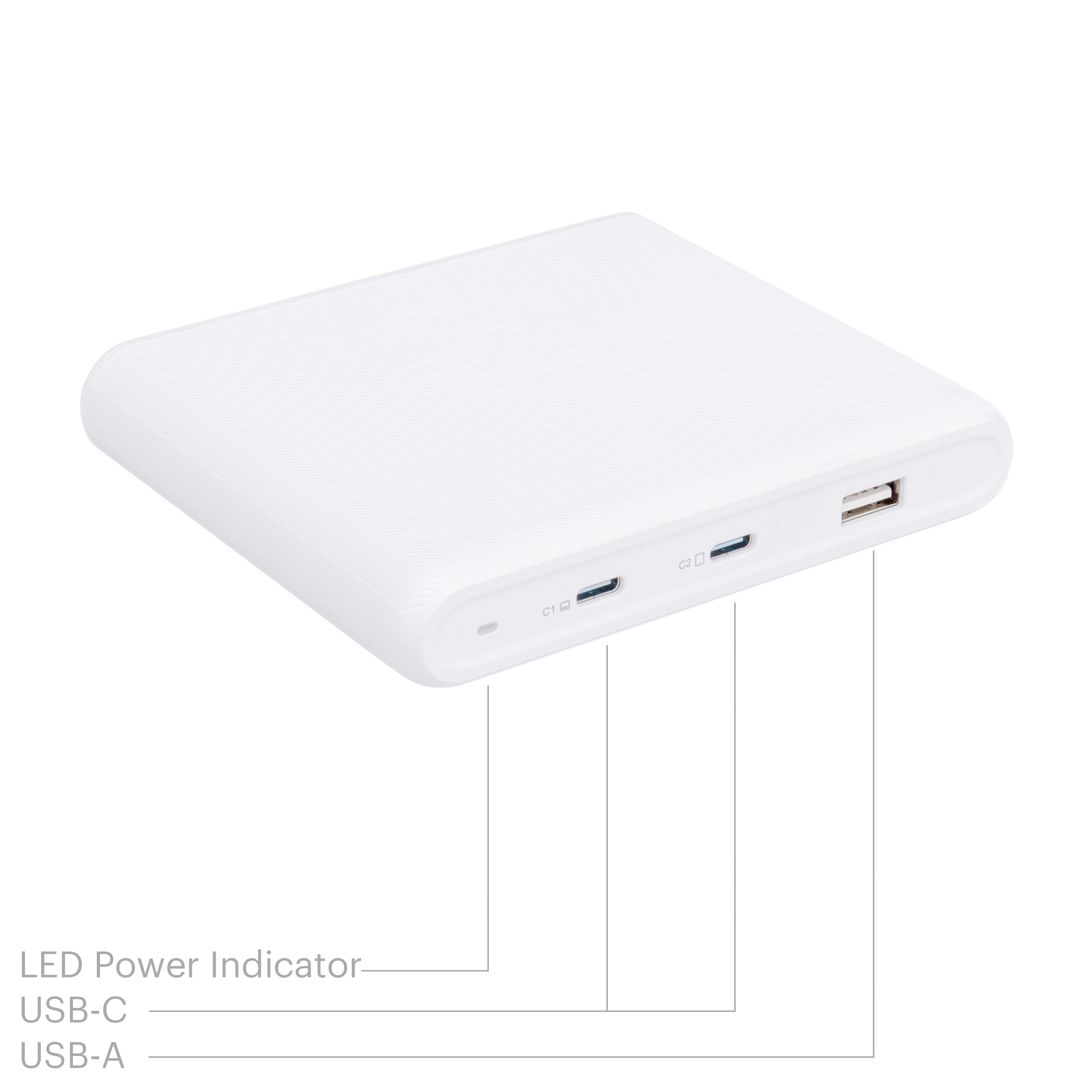 onn. 100W MultiPort Charging Station 3in1 Charger, for Laptop and