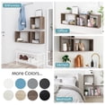 thumbnail image 6 of Kaboon Wall Mount Cube Shelf Set of 3,19.75x12.5x7.75, Model-Cube-Shelf, Eucalyptus, 6 of 7