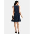 thumbnail image 3 of Time and Tru Women's Sleeveless Eyelet Dress, Sizes XS-XXXL, 3 of 3