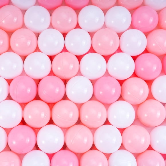 Thenese Ball Pit Balls for Kids Children Soft Plastic Ocean Balls for Parties Events Playground Games Pool Birthday Gift Small Size 2.15 inches 100pcs Pink