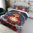 thumbnail image 3 of FullMetal Alchemist Themed Bed Sheet Set Three Piece Set 36x75 Inches Comfortable And Skin Friendly Unique Design Creating A Star Studded Night Home Decor Gifts For Family Friends fans, 3 of 6