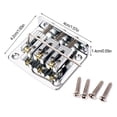thumbnail image 3 of Practical 3-String Guitar Bridge Guitar Saddle Accessories Wear-resistant with Screws Tuning Peg Machine Head Flexible Pickup Plate Replacement Accessories, 3 of 6
