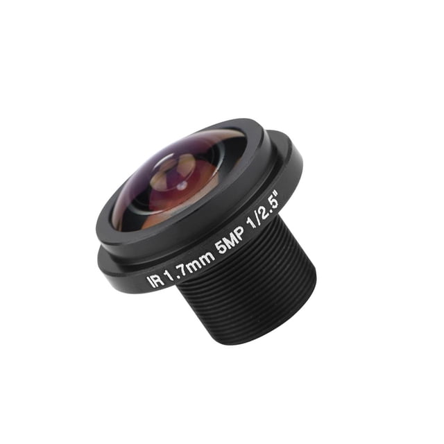 sweethay Lente de cámara de seguridad ojo de pez HD de 5 MP Lente de 1,7 mm de distancia focal 185 ° para cámara de seguridad ojo de pez Cámaras de vigilancia